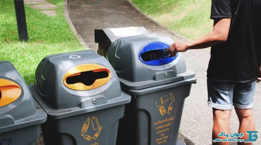 خرید و قیمت سطل زباله شهری بازیافتی